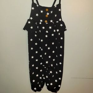 2T Black and Stars romper